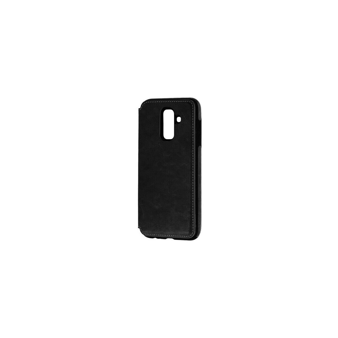 Husa Flip Samsung Galaxy A6 Plus (2018) iberry Wallet - Negru