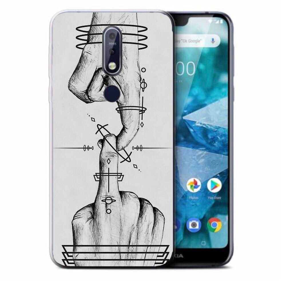 Husa Nokia 7.1 2018 Silicon Gel Tpu Model Universe Touch Multicolor