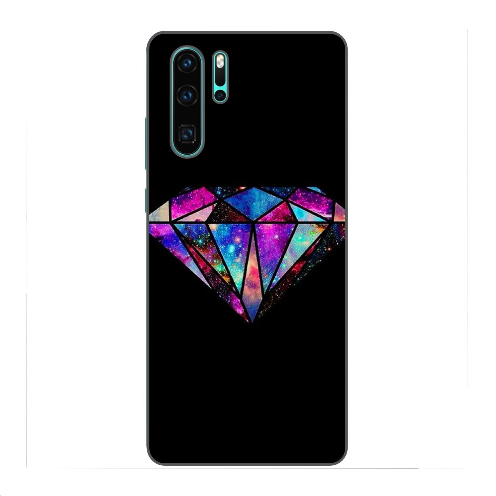 Husa Huawei P30 Pro Silicon Gel Tpu Model Diamond Black Multicolor