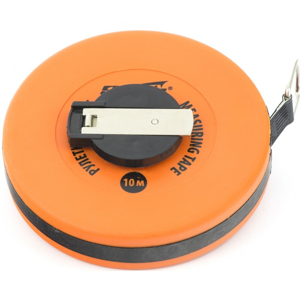 Ruleta geodezica, 10 m x 12,5 mm, banda din PVC, corp rotund inchis , SPARTA