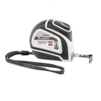 Ruleta, carcasa cauciucata, buton - pauza, certificare CE, 3 m х 16 mm, uz caznic, MTX Ruleta, carcasa cauciucata, buton - pauza, certificare CE, 3 m х 16 mm, uz caznic, MTX