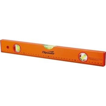 Nivela aluminiu, 1200 mm, 3 bule, galbena, cu rigla, SPARTA Nivela aluminiu, 1200 mm, 3 bule, galbena, cu rigla, SPARTA