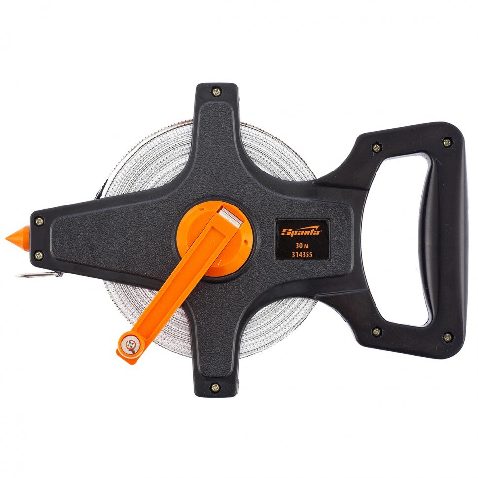 Ruleta geodezica, 30 m x 12.5 mm, banda PVC, corp deschis, SPARTA