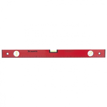 Nivela aluminiu, 600 mm, 3 bule, rosie, cu rigla, MTX Nivela aluminiu, 600 mm, 3 bule, rosie, cu rigla, MTX
