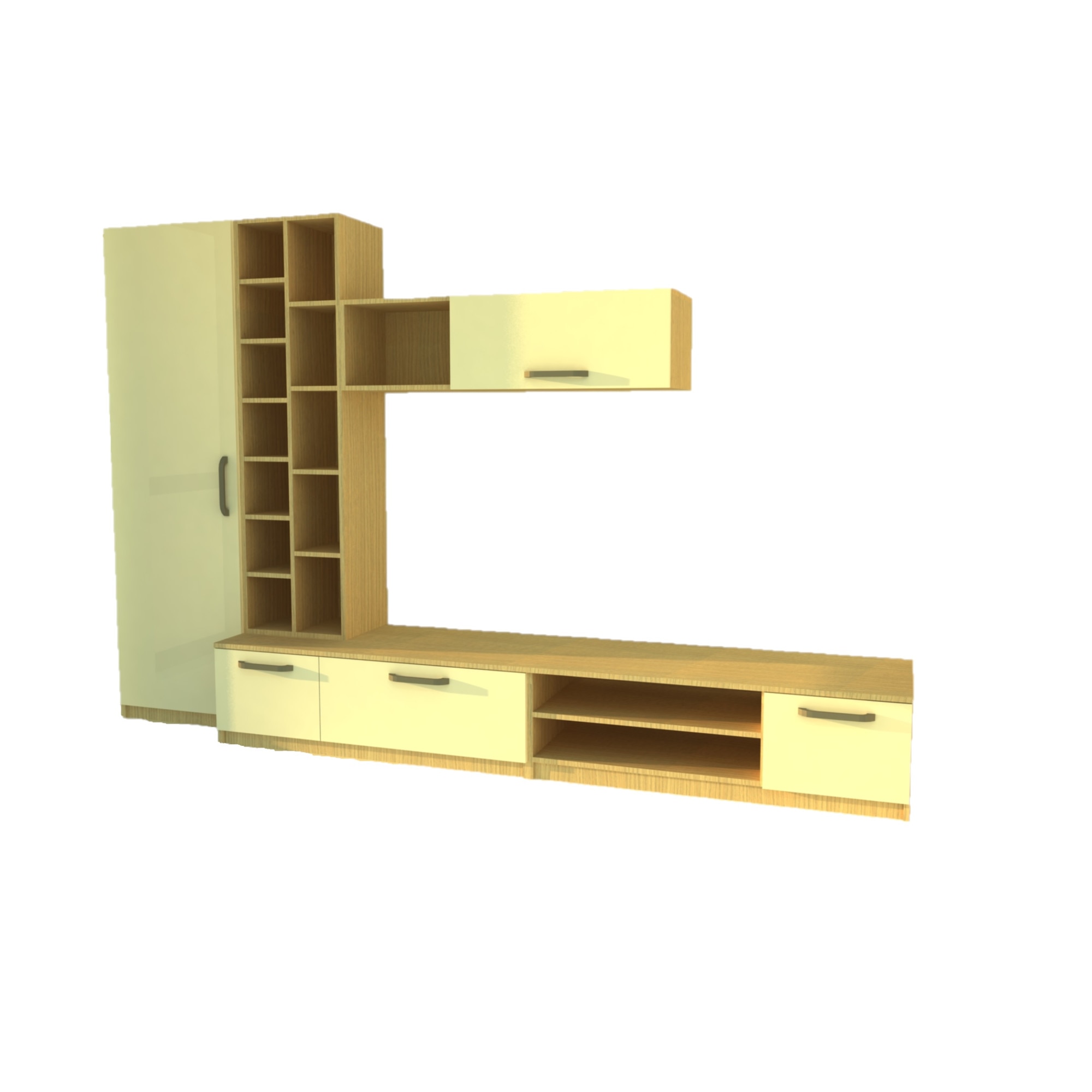 Living UniMob Model 1, 310 x 50 x 200 cm PAL 18 mm