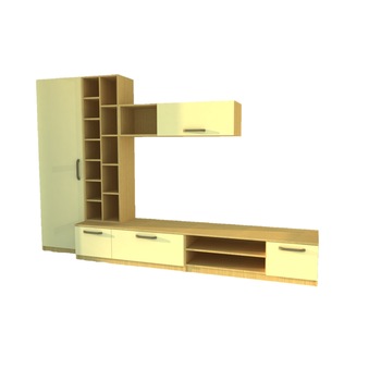 Living UniMob Model 1, 310 x 50 x 200 cm PAL 18 mm Living UniMob Model 1, 310 x 50 x 200 cm PAL 18 mm
