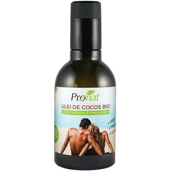 Ulei de cocos Bio extravirgin pentru uz cosmetic, Pronat - 250 ml Ulei de cocos Bio extravirgin pentru uz cosmetic, Pronat - 250 ml