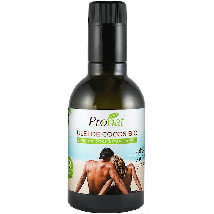 Ulei de cocos Bio extravirgin pentru uz cosmetic, Pronat - 250 ml