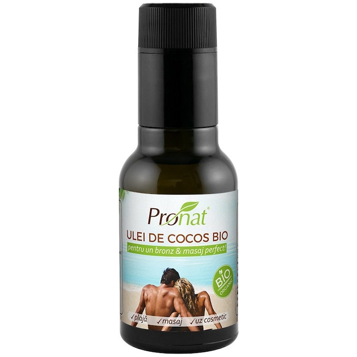 Ulei de cocos Bio extravirgin pentru uz cosmetic, Pronat - 100 ml