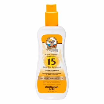 Lotiune protectie solara Australian Gold SPF 15 Spray Gel, 237ml Lotiune protectie solara Australian Gold SPF 15 Spray Gel, 237ml