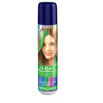 Spray Verde pentru par Venita 1-Day Color, culoare Verde nr 3 Spray Verde pentru par Venita 1-Day Color, culoare Verde nr 3