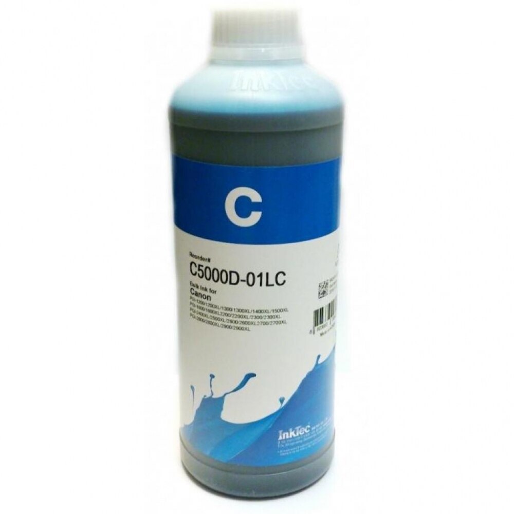 Flacon Cerneala INKTEC pentru Canon PGI-1200/1300/1400/1500/2500,MB2020/5020/5070/iB4020, Cyan, Dye, 1L