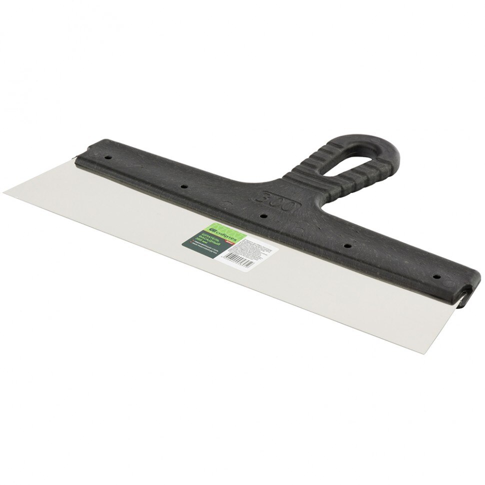 Spaclu fatada din otel, 300 mm, maner din plastic, SIBRTEH