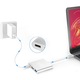 Адаптер TechDelivery TD-UBC20S Silver, Multiport Hub 3in1, USB Type-C към HDMI 4K, USB, USB-C, PD 60W зареждане, Thunderbolt 3