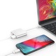 Адаптер TechDelivery TD-UBC20S Silver, Multiport Hub 3in1, USB Type-C към HDMI 4K, USB, USB-C, PD 60W зареждане, Thunderbolt 3