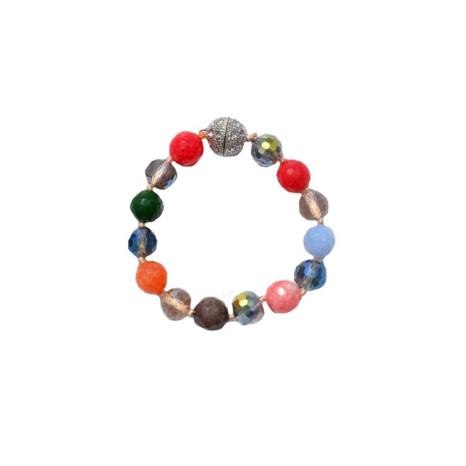 Bratara deosebita,model cu margele,cu textura elastica,D&J Exclussive, multicolor