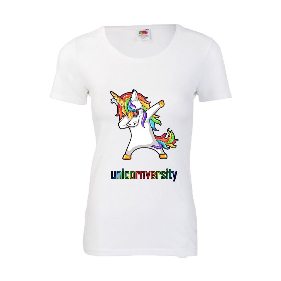 Tricou dama personalizat unicornversity L