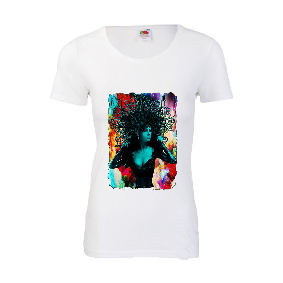Tricou dama personalizat dead art alb M