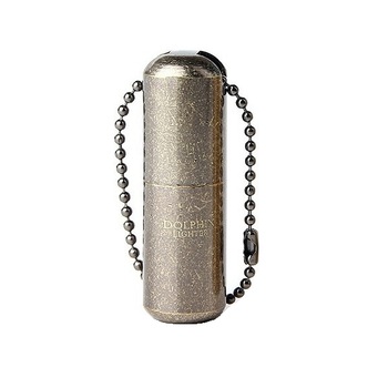 Bricheta capsula cilindrica BCEB din bronz pentru camping si supravietuire pe combustibil lichid cu lantisor, ideala ca breloc Bricheta capsula cilindrica BCEB din bronz pentru camping si supravietuire pe combustibil lichid cu lantisor, ideala ca breloc