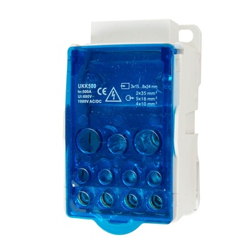 Distrbuitor , Tablou electric , Monopolar , UKK / 500A , 3x15mm - 8x24mm - 2x35mm - 5x16mm - 4x10mm Distrbuitor , Tablou electric , Monopolar , UKK / 500A , 3x15mm - 8x24mm - 2x35mm - 5x16mm - 4x10mm