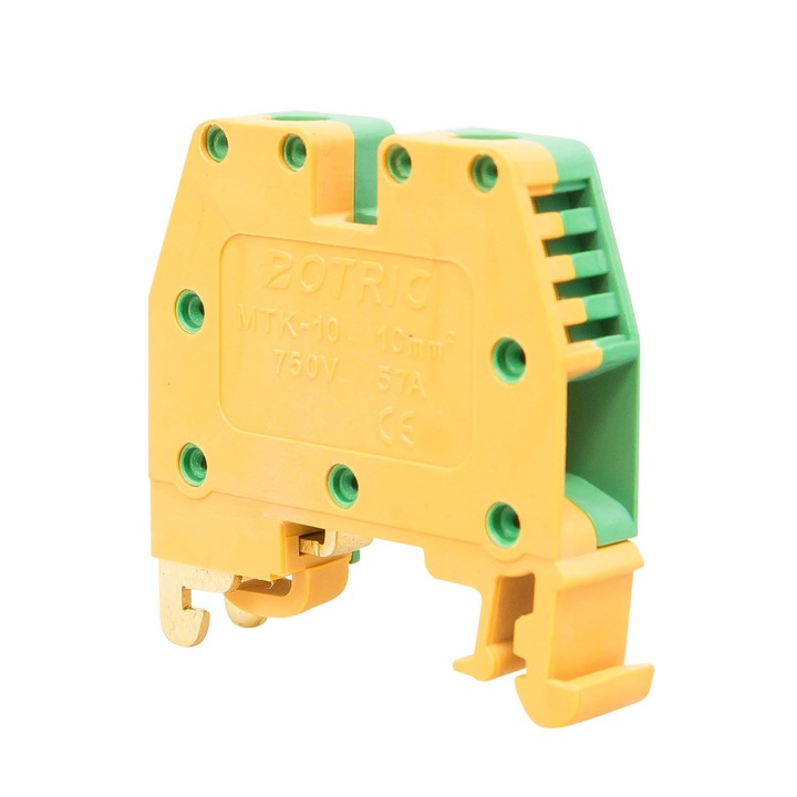 Clema sina , Tablou electric , 10mm , Verde - Galben