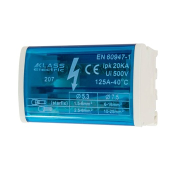 Distrbuitor , Tablou electric , Bipolar , 207 / 125A , 1,5mm - 25mm Distrbuitor , Tablou electric , Bipolar , 207 / 125A , 1,5mm - 25mm