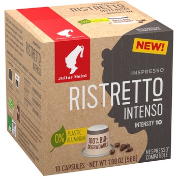 Capsule cafea Julius Meinl Ristretto Intenso, compatibile Nespresso, 10 capsule, 55 gr Capsule cafea Julius Meinl Ristretto Intenso, compatibile Nespresso, 10 capsule, 55 gr