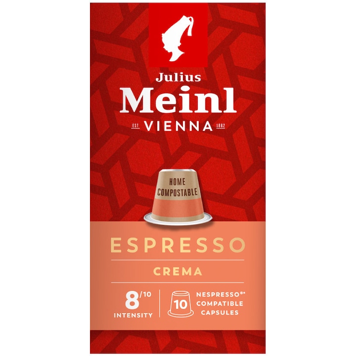 Julius Meinl Espresso Crema kávé kapszula, Nespresso kompatibilis, 10db, 55g