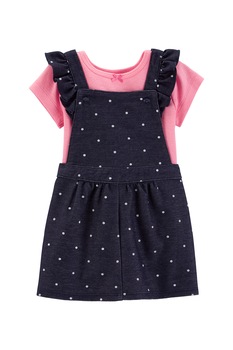 Carter's, Set de body si rochie - 2 piese, Albastru inchis/Roz, Albastru inchis/Roz, 72-78 CM Carter's, Set de body si rochie - 2 piese, Albastru inchis/Roz, Albastru inchis/Roz, 72-78 CM