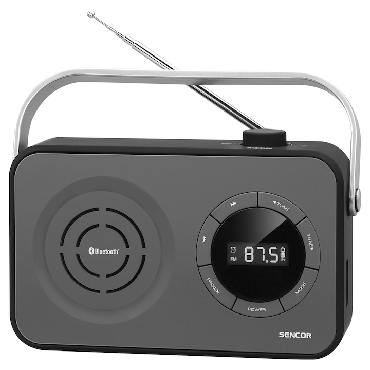 Sencor SRD 3200 B Hordozható rádió, USB, SD, Fekete