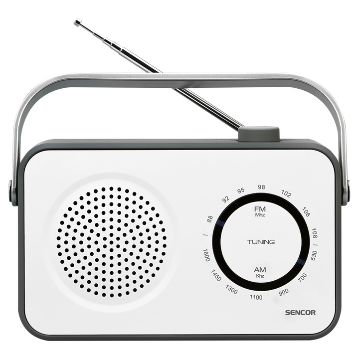 Sencor SRD 2100 W hordozható rádió, Fehér
