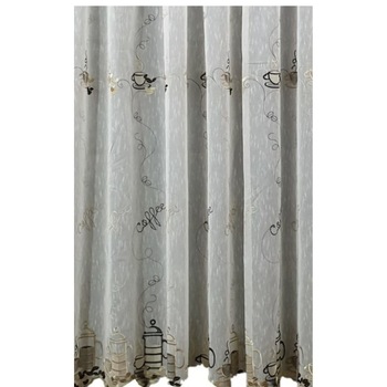 Perdea bucatarie crem 100x150cm model BC3 MASTEL confectionata cu rejansa Perdea bucatarie crem 100x150cm model BC3 MASTEL confectionata cu rejansa