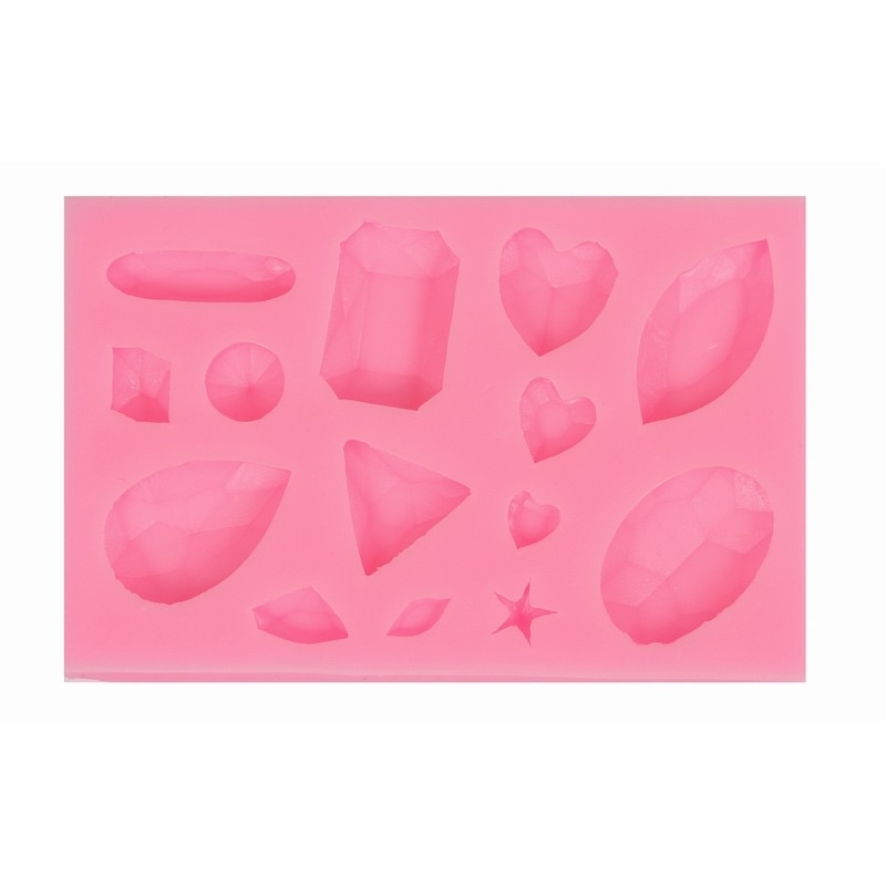 Forma de turnat din silicon DIY - pietre semipretioase, 9.9 x 6.3 x 1.1 cm