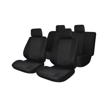 Set huse scaun Trafic, Negru, 11 bucati Set huse scaun Trafic, Negru, 11 bucati