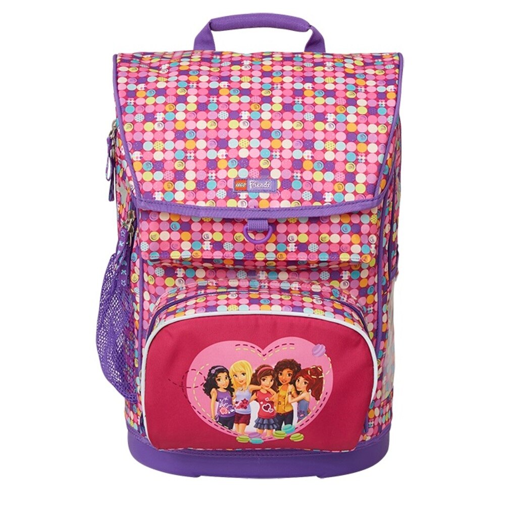 Ghiozdan scoala Maxi + sac sport, LEGO Core Line - design Friends Confetti