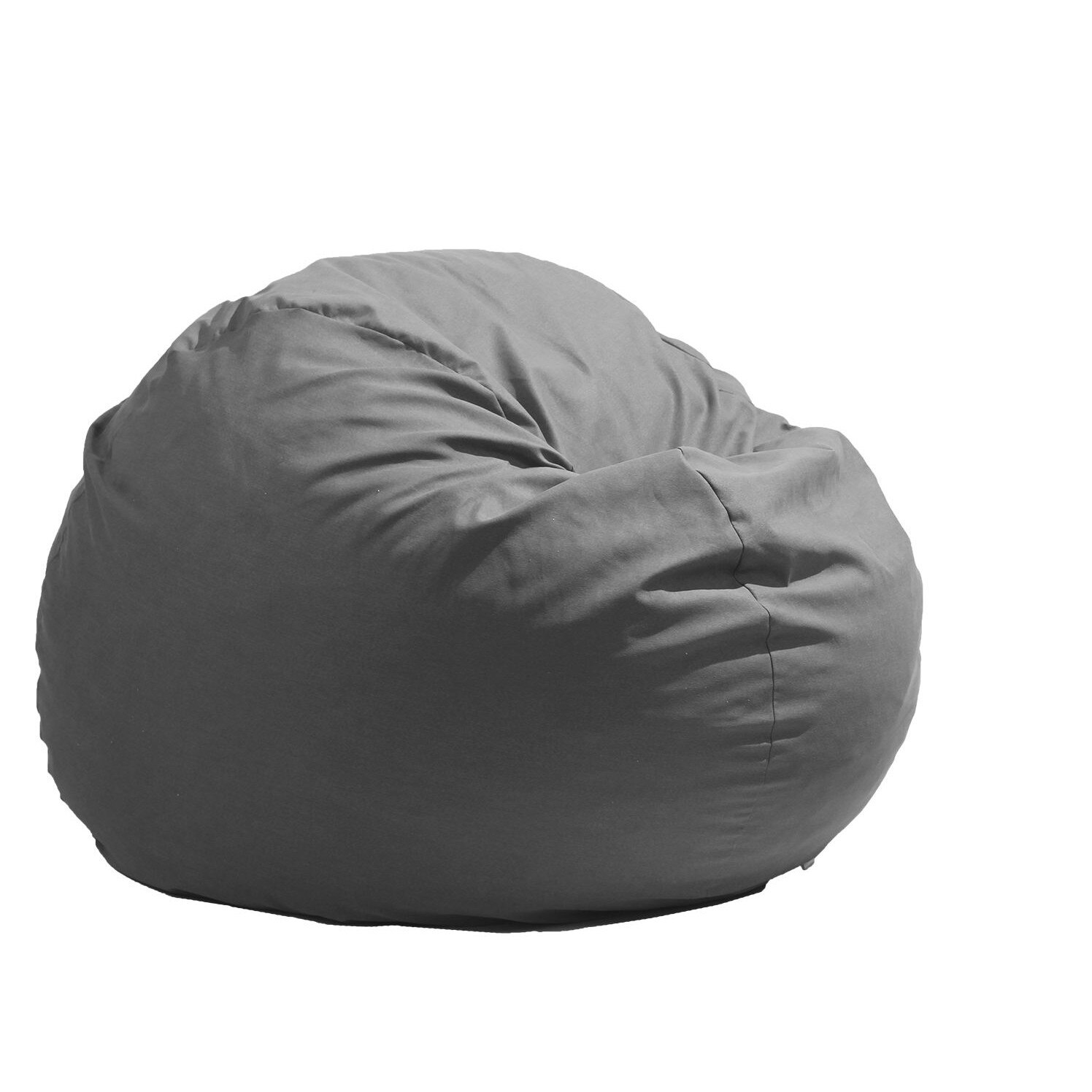 Fotoliu Pufrelax King Size - Grey (Gama Premium) umplut cu fulgi de burete memory mix®