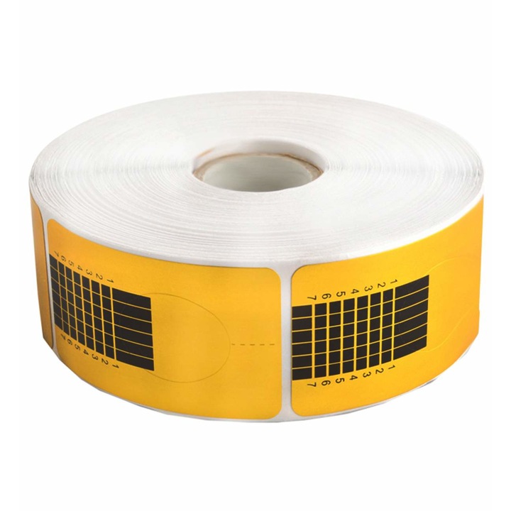 Sabloane constructie unghii, Black Nails, 100 buc, Auriu