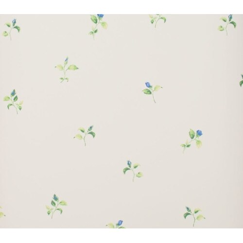 Tapet floral Vinil Compact Gardena 52718 Alb/Albastru 0.53 X 10m = 5mp/Rola