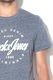 Jack & Jones, Тениска Kemble с лого, Бледосин, XL