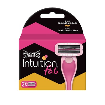 Rezerva aparat de ras Wilkinson Intuition F.A.B., Femei, 3 buc Rezerva aparat de ras Wilkinson Intuition F.A.B., Femei, 3 buc