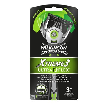 Aparat de ras Wilkinson Xtreme3 Ultra Flex, Barbati, 3 buc Aparat de ras Wilkinson Xtreme3 Ultra Flex, Barbati, 3 buc