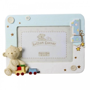 Rama foto pentru 1 an, My First Birthday, bleu Rama foto pentru 1 an, My First Birthday, bleu