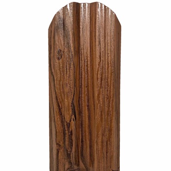 Set 25 buc., Sipca Metalica Gard, 800x115mm/buc, Nuc Striat Dublu - Imitatie Lemn, Top Profil Sistem Set 25 buc., Sipca Metalica Gard, 800x115mm/buc, Nuc Striat Dublu - Imitatie Lemn, Top Profil Sistem
