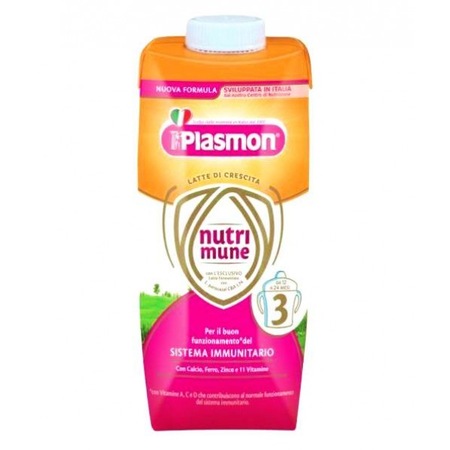 Latte Per Lattanti Nutrimune Plasmon 0-12 Mesi - 12 Bottiglie Da 500 Ml, Nutrizione Completa - Foto 2