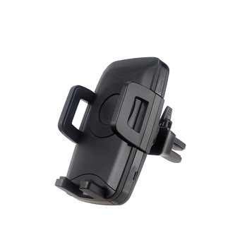 Suport auto & incarcator Wireless 10W pentru telefon, prindere grila ventilatie, Negru Suport auto & incarcator Wireless 10W pentru telefon, prindere grila ventilatie, Negru
