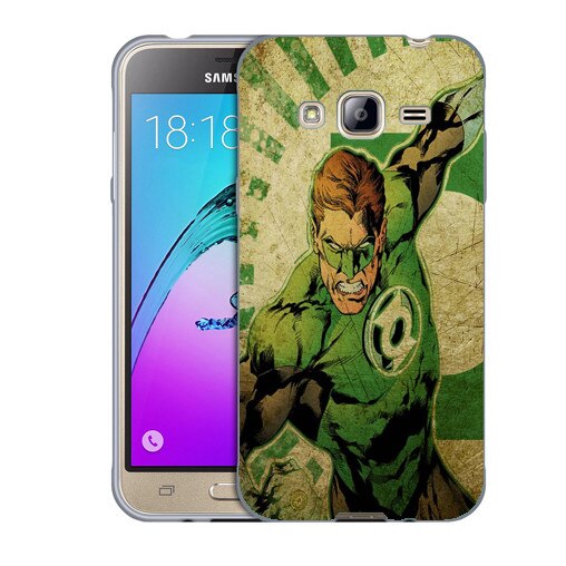 Husa Samsung Galaxy J3 si J3 2016 J320 Silicon Gel Tpu Model Green Lantern Multicolor
