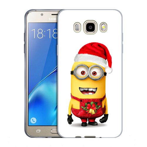 Husa Samsung Galaxy J7 2016 J710 Silicon Gel Tpu Model Craciun Minion Christmas Multicolor