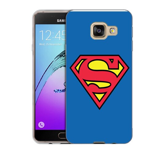 Husa Samsung Galaxy C5 C5000 Silicon Gel Tpu Model Superman Multicolor