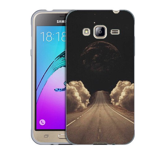 Husa Samsung Galaxy J3 si J3 2016 J320 Silicon Gel Tpu Model Moon Road Multicolor