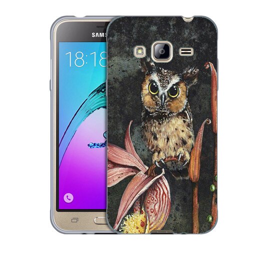Husa Samsung Galaxy J3 si J3 2016 J320 Silicon Gel Tpu Model Owl Painted Multicolor
